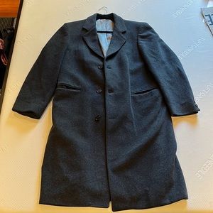 38R Gray Pea Coat, Grey Wool. Peaky Blinders. Fits Medium-Large build